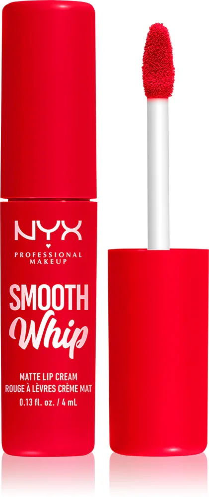 NYX Professional Makeup Smooth Whip Matte Lip Cream - Бархатная помадка с эффектом разглаживания, 4 мл, оттенок 13 Cherry Creme