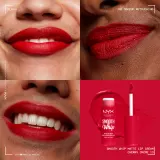 NYX Professional Makeup Smooth Whip Matte Lip Cream - Бархатная помадка с эффектом разглаживания, 4 мл, оттенок 13 Cherry Creme — фото 3