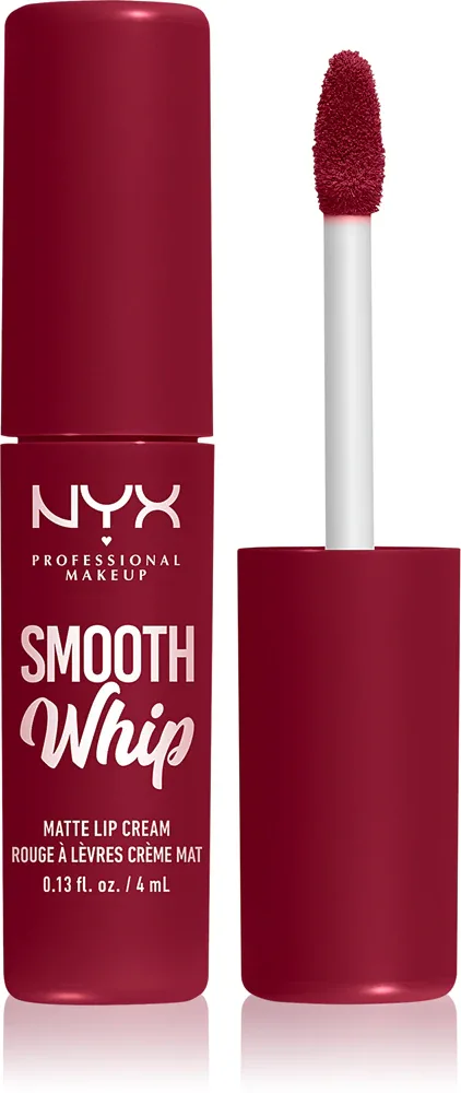 NYX Professional Makeup Smooth Whip Matte Lip Cream - Бархатная помадка с эффектом разглаживания, 4 мл, оттенок 15 Chocolate Mousse
