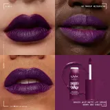 NYX Professional Makeup Smooth Whip Matte Lip Cream - Бархатная помадка с эффектом разглаживания, 4 мл, оттенок 11 Berry Bed Sheers — фото 3