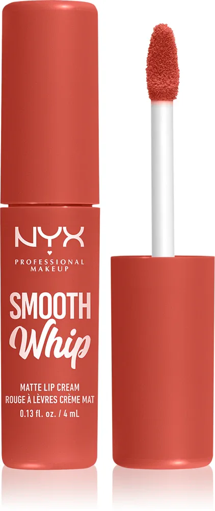 NYX Professional Makeup Smooth Whip Matte Lip Cream - Бархатная помадка с эффектом разглаживания, 4 мл, оттенок 02 Kitty Belly