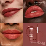 NYX Professional Makeup Smooth Whip Matte Lip Cream - Бархатная помадка с эффектом разглаживания, 4 мл, оттенок 03 Latte Foam — фото 3