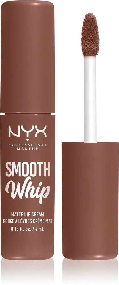 NYX Professional Makeup Smooth Whip Matte Lip Cream - Бархатная помадка с эффектом разглаживания, 4 мл, оттенок 24 Memory Foam
