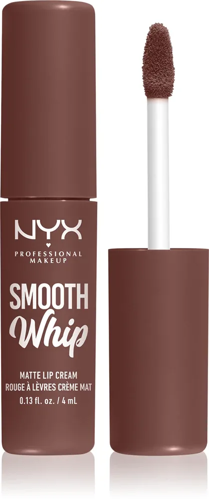 NYX Professional Makeup Smooth Whip Matte Lip Cream - Бархатная помадка с эффектом разглаживания, 4 мл, оттенок 17 Thread Count