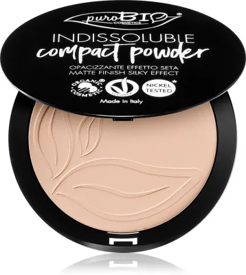 puroBIO Cosmetics Indissouble - Пудра в компакте с матовым покрытием, 9 г