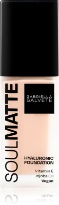 Gabriella Salvete SoulMatte Hyaluronic Foundation - Тональная основа с матовым покрытием, 30 мл