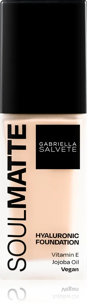 Gabriella Salvete SoulMatte Hyaluronic Foundation - Тональная основа с матовым покрытием, 30 мл, оттенок 02W Ivory Warm
