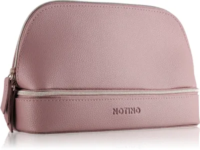 Косметичка Notino Glamour Collection Double Make-up Bag двухсекционная, с органайзером для кистей, 22 × 14 × 7 см размер S