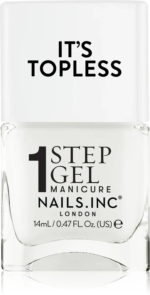 Nails Inc. It’s Topless - Гибридный лак для ногтей для долговременного эффекта, 14 мл, оттенок Emma