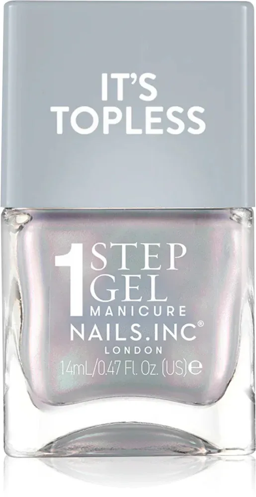 Nails Inc. It’s Topless - Гибридный лак для ногтей для долговременного эффекта, 14 мл, оттенок Elle