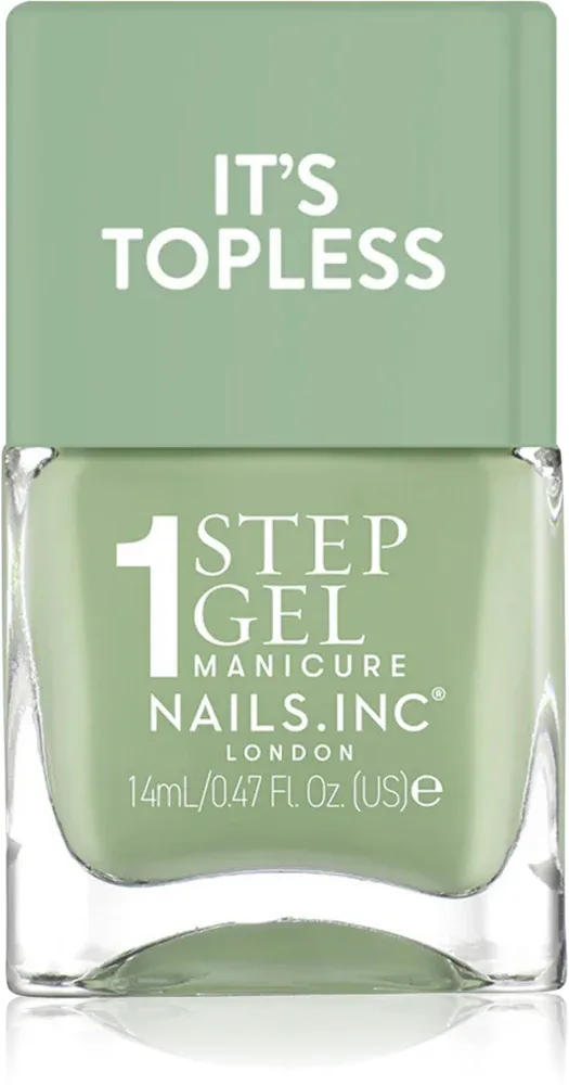 Nails Inc. It’s Topless - Гибридный лак для ногтей для долговременного эффекта, 14 мл, оттенок Iris