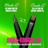 NYX Professional Makeup Blade & Shade - Карандаш для бровей с щеточкой, 0.06 г, оттенок 06 Rich Auburn — фото 3