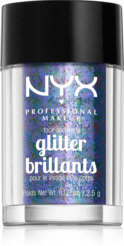 NYX Professional Makeup Face & Body Glitter Brillants - Блеск для лица и тела, 2.5 г, оттенок 11 Violet
