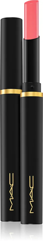 MAC Cosmetics Powder Kiss Velvet Blur Slim Stick - Матовая увлажняющая помада, 2 г, оттенок Sheer Outrage