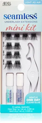Ресницы накладные Ardell Mini Kit с клеем в комплекте, на чёрной ленте, 10 шт