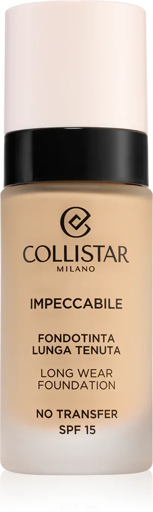Collistar Impeccabile Long Wear Foundation - Тональная основа: травялый подклад, 30 мл, оттенок SPF 15 2R Rosy Beige