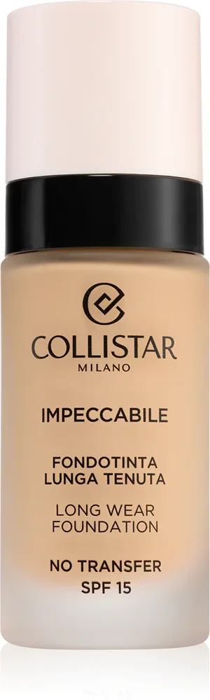 Collistar Impeccabile Long Wear Foundation - Тональная основа: травялый подклад, 30 мл, оттенок SPF 15 3R Rosy Natural