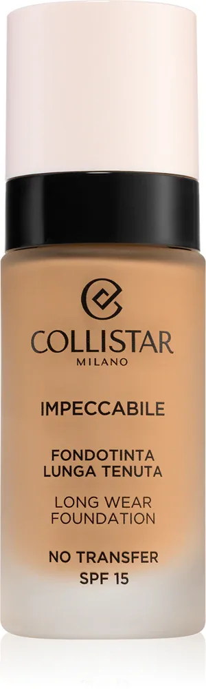 Collistar Impeccabile Long Wear Foundation - Тональная основа: травялый подклад, 30 мл, оттенок SPF 15 5N Amber
