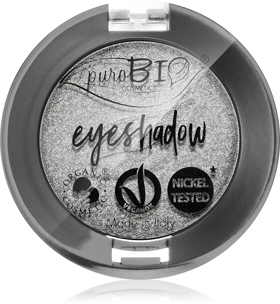 puroBIO Cosmetics Compact Eyeshadows - Тушь для ресниц, 2.5 г, оттенок 23 Silver