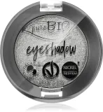 puroBIO Cosmetics Compact Eyeshadows - Тушь для ресниц, 2.5 г, оттенок 23 Silver — фото 1