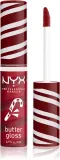 NYX Professional Makeup Holiday Butter Gloss - Блеск для губ, 8 мл, оттенок 01 Peppermint Swirl — фото 1