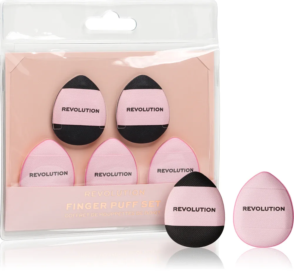 Makeup Revolution Finger Puff Set - Кисть для пудры, 5 шт