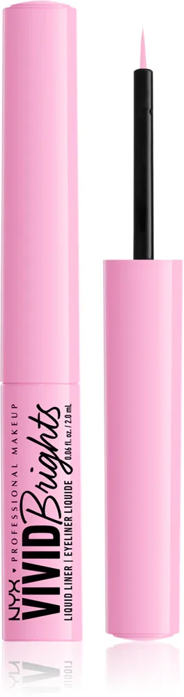 NYX Professional Makeup Vivid Brights - Подводка для глаз: eyeliner w plynie, 2 мл, оттенок 09 Sneaky Pink
