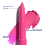 3INA The Automatic Lip Pencil - Карандаш для губ, 0.35 г, оттенок 371 - Electric Pink — фото 3