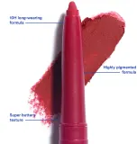 3INA The Automatic Lip Pencil - Карандаш для губ, 0.35 г, оттенок 250 - Wine red — фото 3