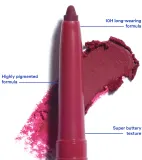 3INA The Automatic Lip Pencil - Карандаш для губ, 0.35 г, оттенок 390 - Dark Plum — фото 3