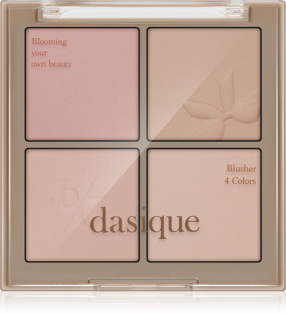 Dasique Blending Mood Cheek - Палетка роз для здорового вида, 10 г, оттенок 10 Muted Nuts