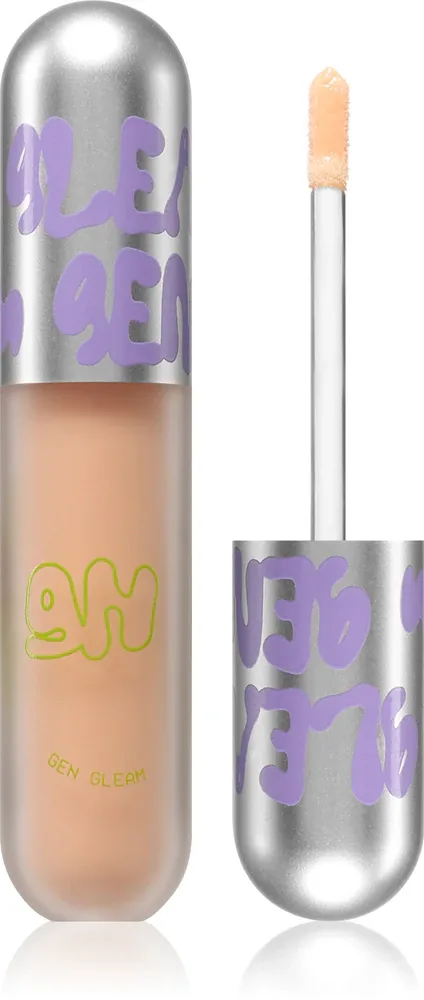 Glow Hub Gen Gleam - Увлажняющий блеск для губ, 3 мл, оттенок Milked