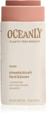 Attitude Oceanly Plastic Free Makeup - Розовый крем в стике для сухой и чувствительной кожи, 8.5 г