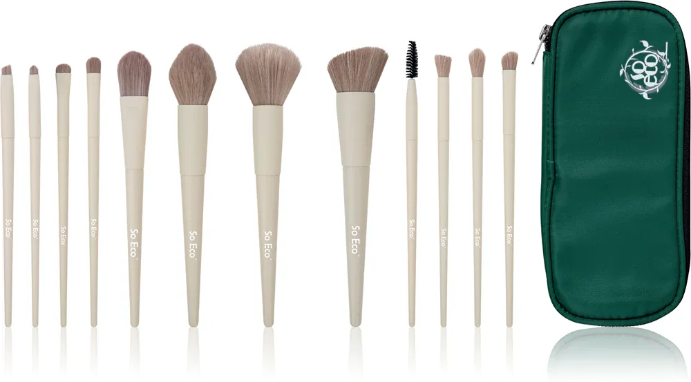 So Eco Flawless 12 Piece Brush & Bag Set Complexion Sponge - Набор кистей для косметики