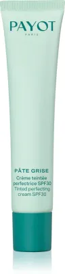Payot Pâte Grise Creme Teintee Perfectrice SPF30 - Тонирующий крем для лица с SPF 30, улучшает текстуру кожи, сокращает несовершенства и пигментные пятна после угрей, 40 мл