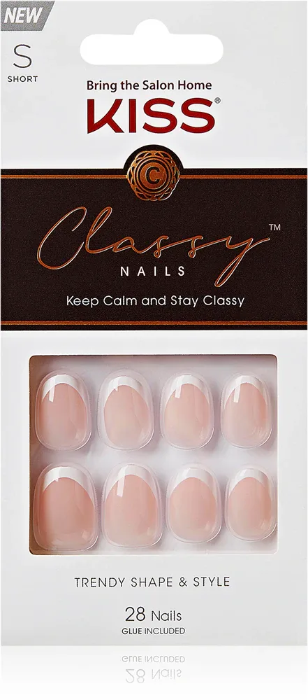 KISS Classy Nails Keep Calm and Stay Classy - искусственные ногти, 28 шт