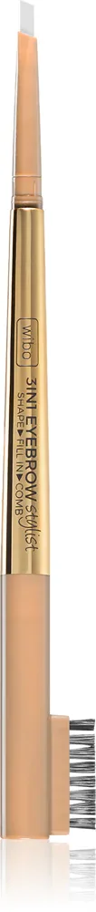 Wibo 3in1 Eyebrow Stylist - Двусторонний карандаш для бровей с щеточкой, 0.6 г, оттенок 1