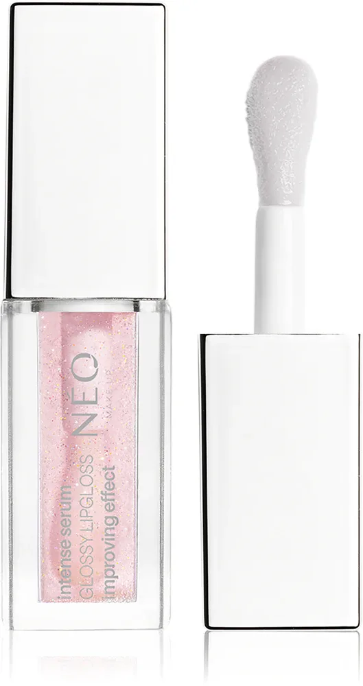 NEO MAKE UP Intense Serum Glossy Lipgloss - Уход за губами: увлажняющий блеск для губ, 5 мл, оттенок 03 Pinky Blink