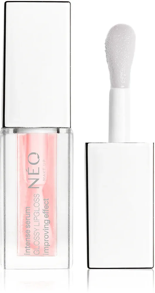 NEO MAKE UP Intense Serum Glossy Lipgloss - Уход за губами: увлажняющий блеск для губ, 5 мл, оттенок 02 Blush Flush