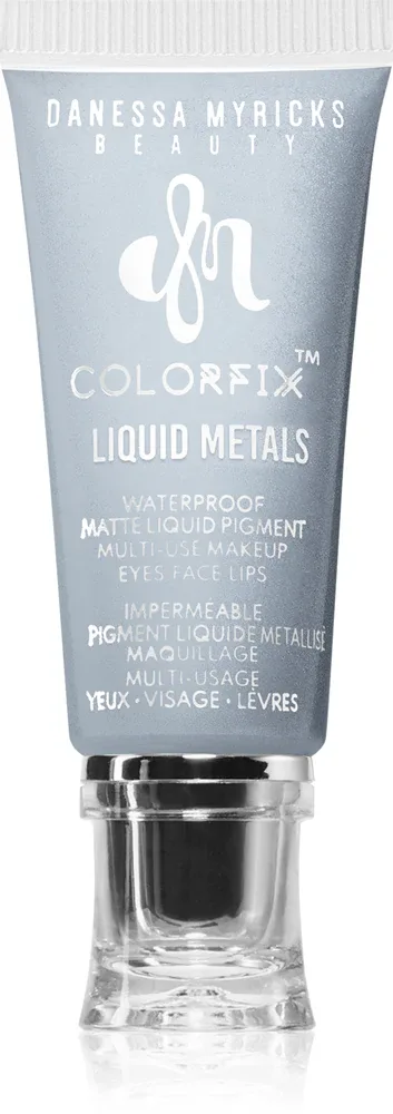 Тени для век Danessa Myricks Beauty Colorfix Liquid Metals жидкие, с металлическим эффектом, 10 мл, оттенок Platinum