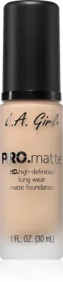 L.A. Girl Cosmetics PRO. Matte HD - Тональная основа с матовым покрытием, 30 мл