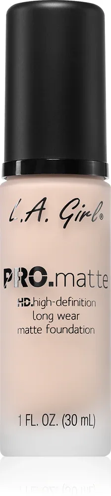 L.A. Girl Cosmetics PRO. Matte HD - Тональная основа с матовым покрытием, 30 мл, оттенок Ivory