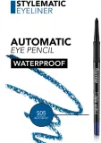 flormar Style Matic Eyeliner - Автоматический карандаш для водостойкого макияжа глаз, 0.35 г, оттенок S05 Blue Velvet — фото 3
