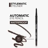 flormar Style Matic Eyeliner - Автоматический карандаш для водостойкого макияжа глаз, 0.35 г, оттенок S01 Chocolate Cream — фото 3
