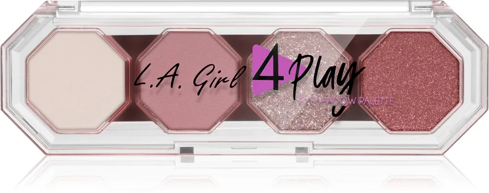 L.A. Girl Cosmetics 4 Play - Палетка теней для век: палетка теней для век, 3.2 г, оттенок Feel Good