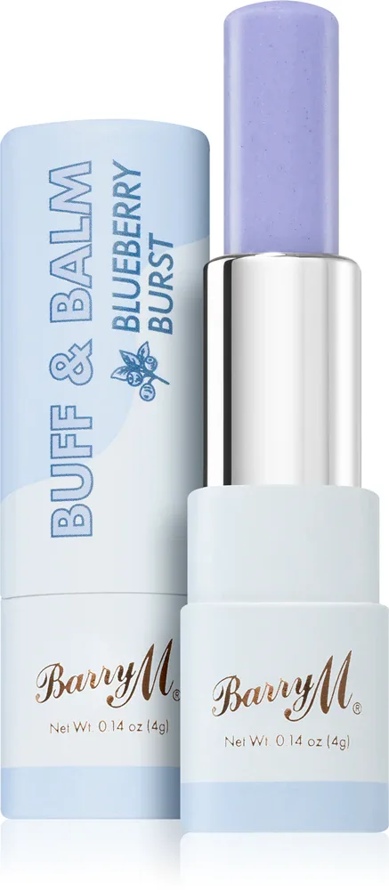 Barry M Buff & Balm - Увлажняющий бальзам для губ для увеличения объема, 4 мл, оттенок Blueberry Burst