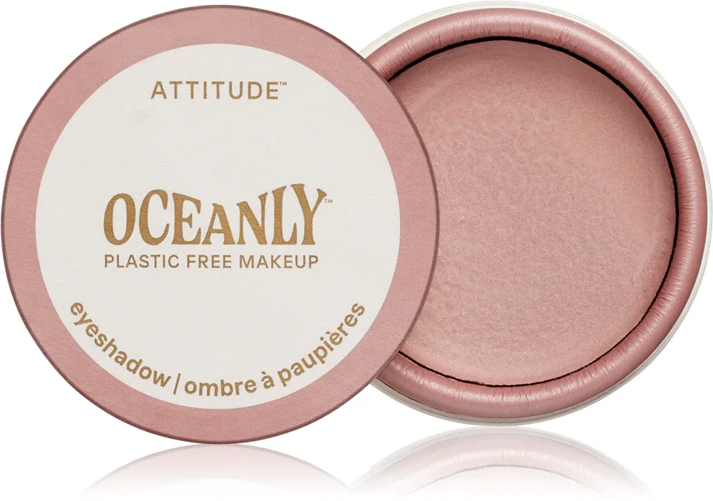 Attitude Oceanly Plastic Free Makeup - Тушь для ресниц с кремовой текстурой и блестками, 5 мл, оттенок Pretty in pink