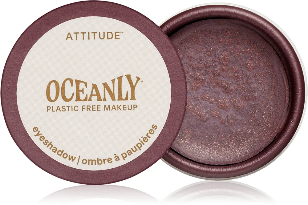 Attitude Oceanly Plastic Free Makeup - Тушь для ресниц с кремовой текстурой и блестками, 5 мл, оттенок Berry Bliss