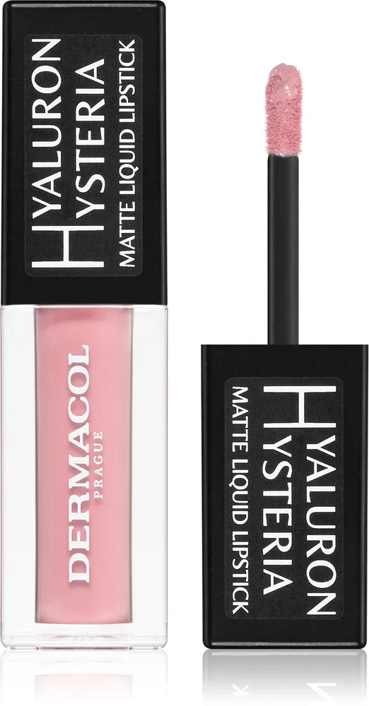 Dermacol Hyaluron Hysteria - Матовая жидкая помада, 4.5 мл, оттенок 01