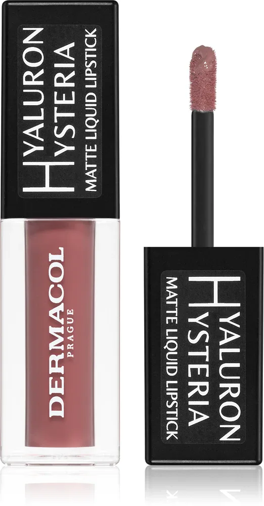 Dermacol Hyaluron Hysteria - Матовая жидкая помада, 4.5 мл, оттенок 06